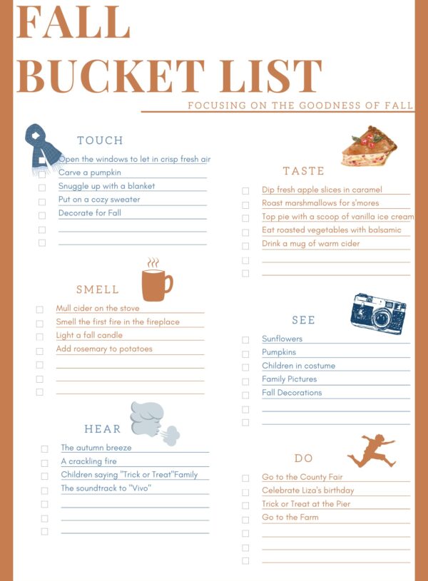 Create a Fall Bucket List